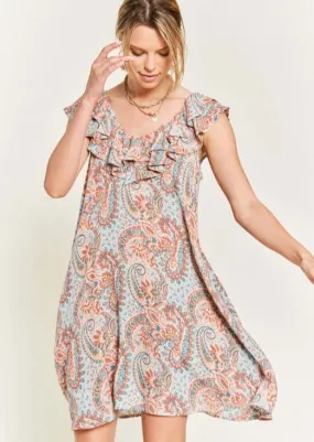 Pretty in Paisley Dress Made in USA