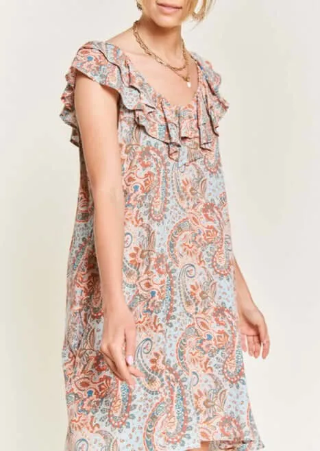 Pretty in Paisley Dress Made in USA