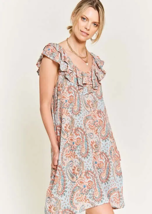 Pretty in Paisley Dress Made in USA