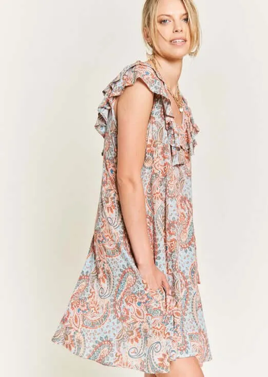 Pretty in Paisley Dress Made in USA