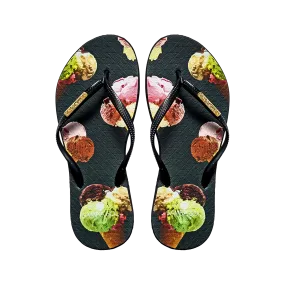 Samba Sol Women's Fashion Collection Flip Flops - Ice Cream