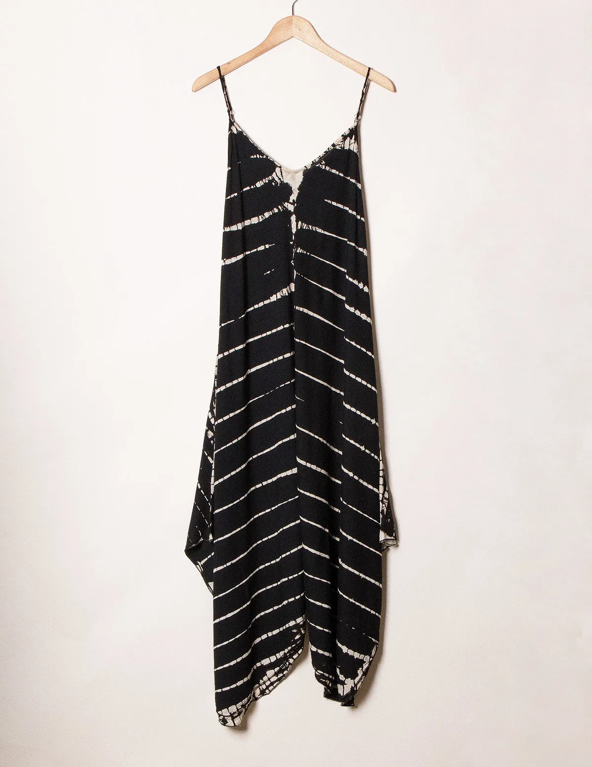 Shibori Tie-Dye Sundress - Black - As-Is-Clearance