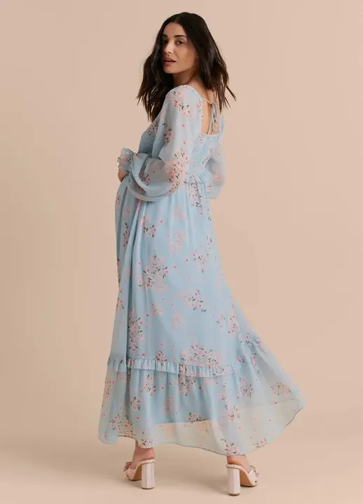 Smocked Bodice Empire Waist Dress