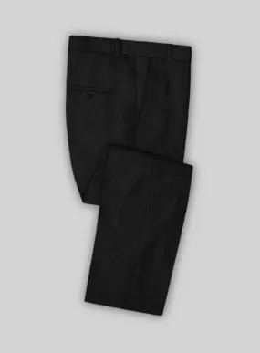 Solbiati Pericle Black Linen Pants
