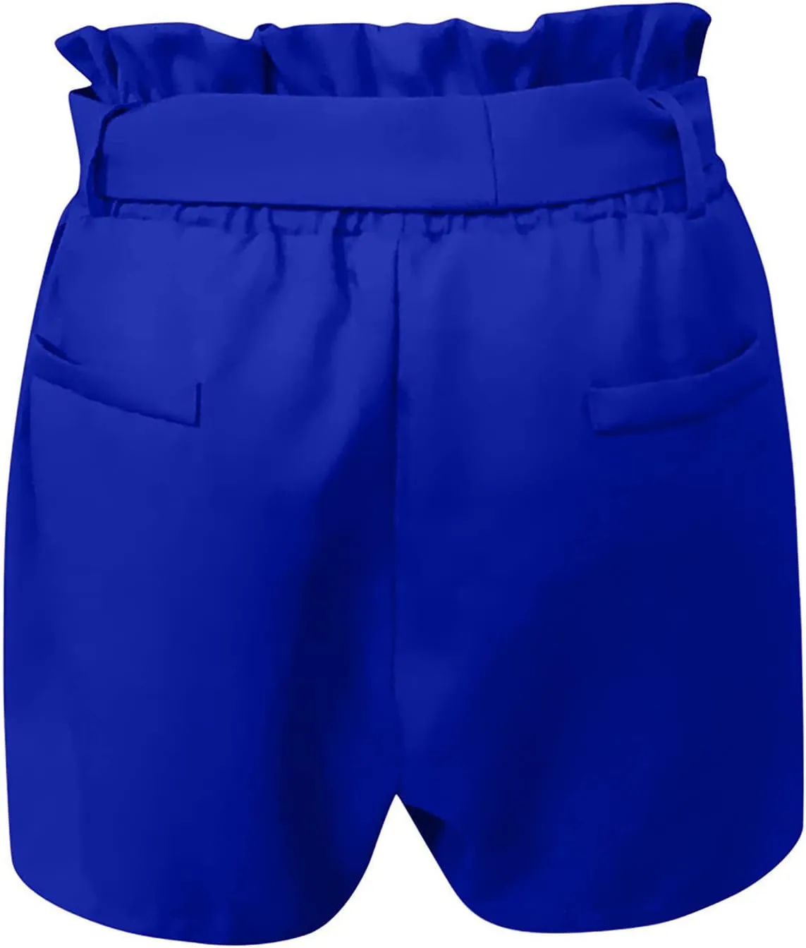 Summer Casual Shorts Women Stretchy Drawstring Pleated Ruffle High Waisted Shorts Womens Dressy Trendy Work Shorts