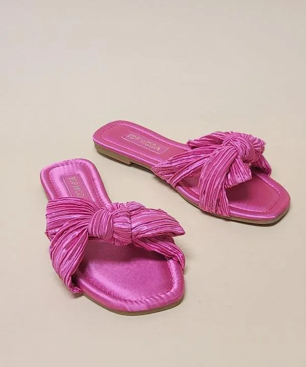 Womens Fuchsia SlipOn Sandals