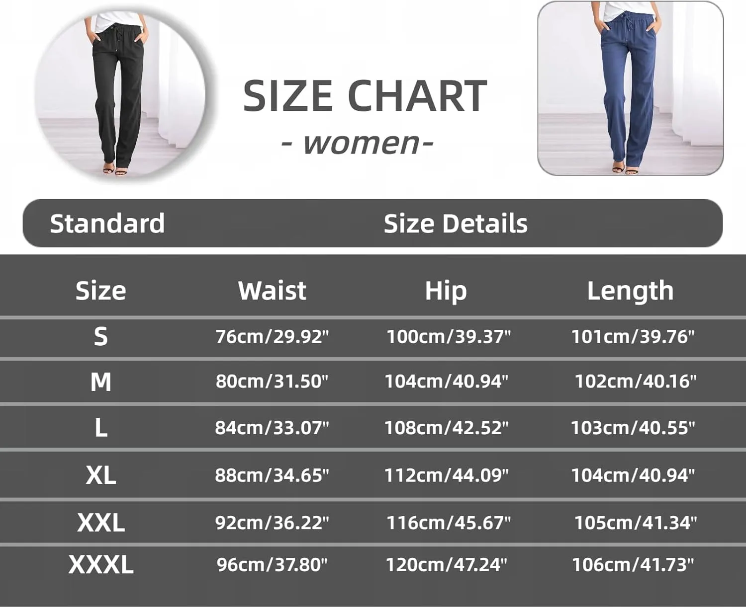 Womens High Waist Cotton Linen Pants Casual Loose Straight Leg Summer Beach Pants Lightweight Drawstring Lounge Trousers
