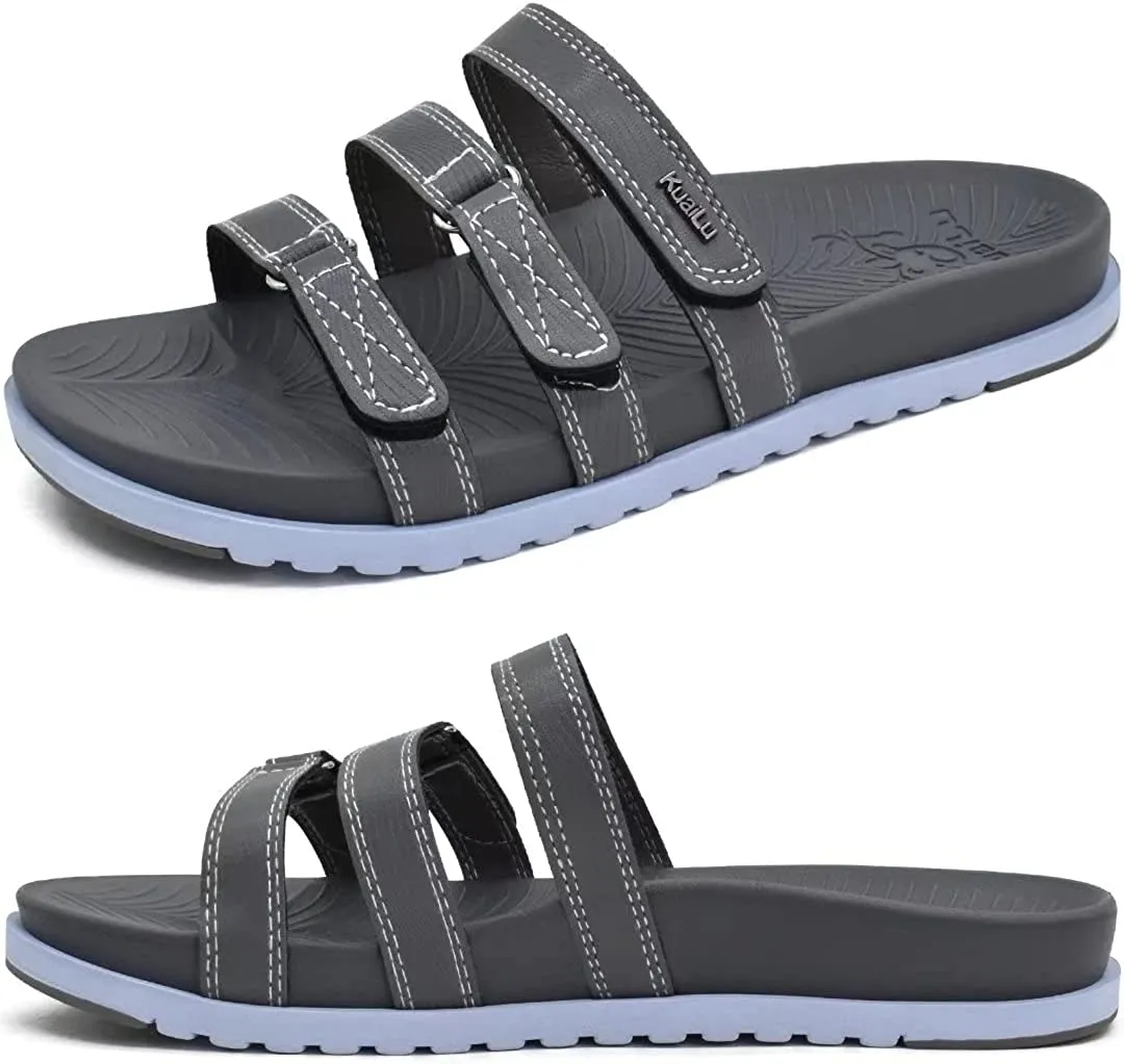 Womens Orthotic Slides Comfort Plantar Fasciitis Arch Support Slip on Sandals