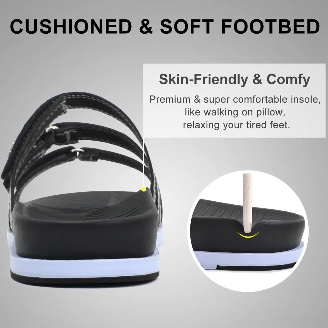 Womens Orthotic Slides Comfort Plantar Fasciitis Arch Support Slip on Sandals