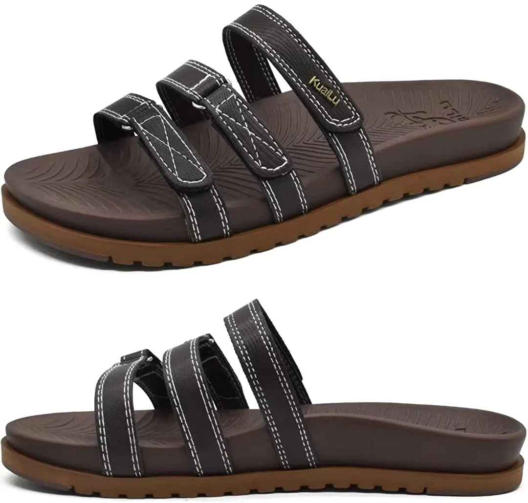 Womens Orthotic Slides Comfort Plantar Fasciitis Arch Support Slip on Sandals
