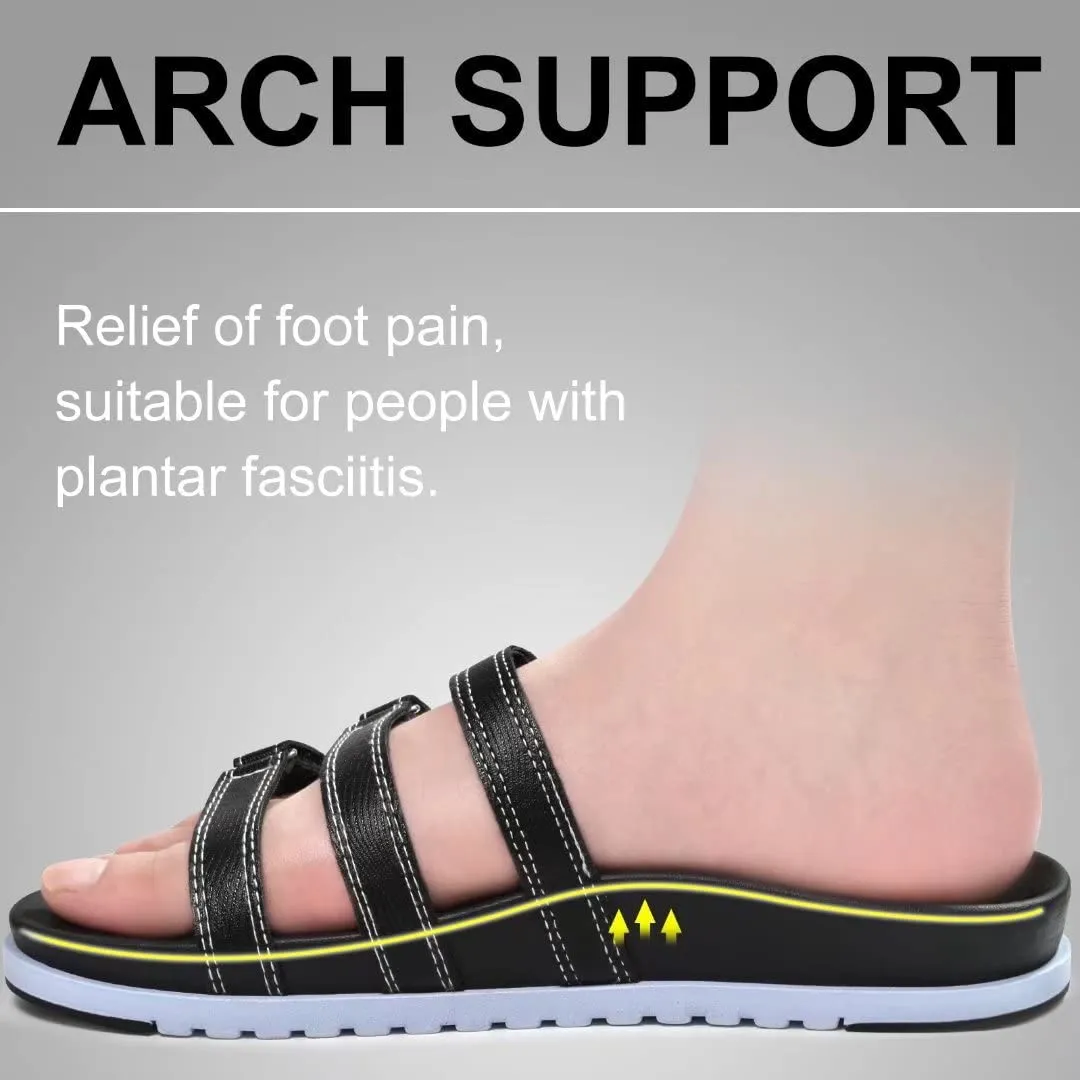 Womens Orthotic Slides Comfort Plantar Fasciitis Arch Support Slip on Sandals