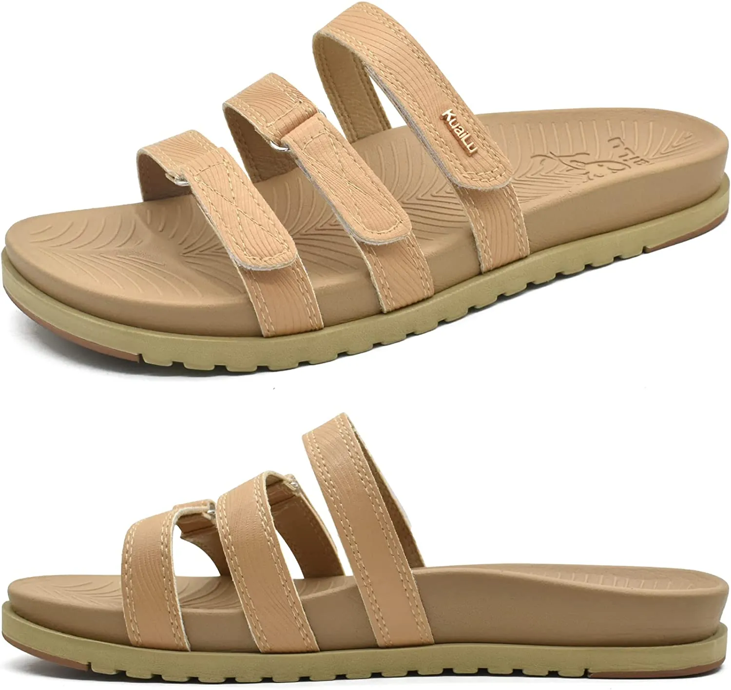 Womens Orthotic Slides Comfort Plantar Fasciitis Arch Support Slip on Sandals
