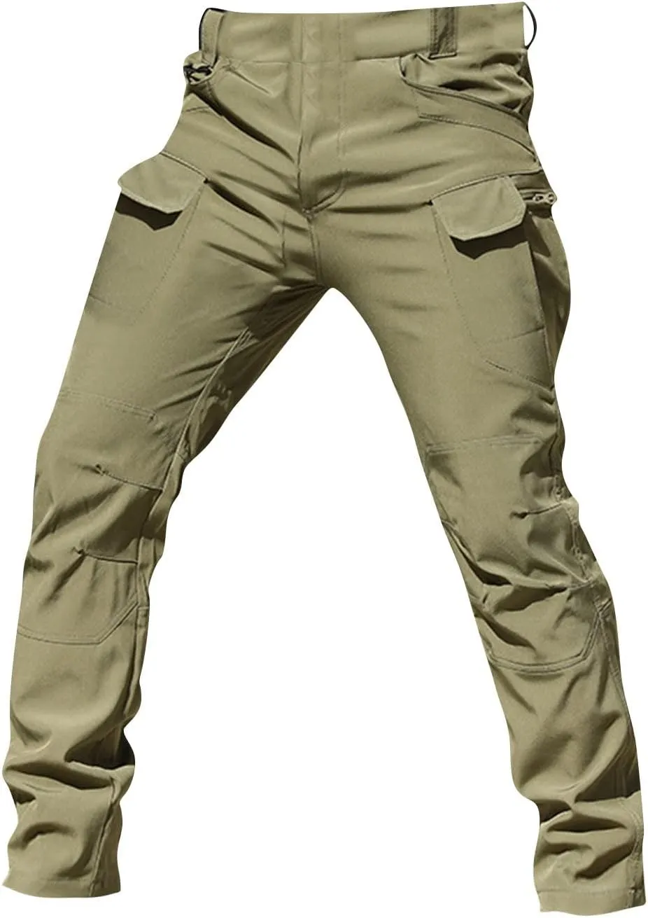 XIAXOGOOL Cargo Pants Men Baggy Sweatpants Mens Tactical Pants Stretch Camo Pant Pocket Hiking Workout Athletic Pants Outdoor