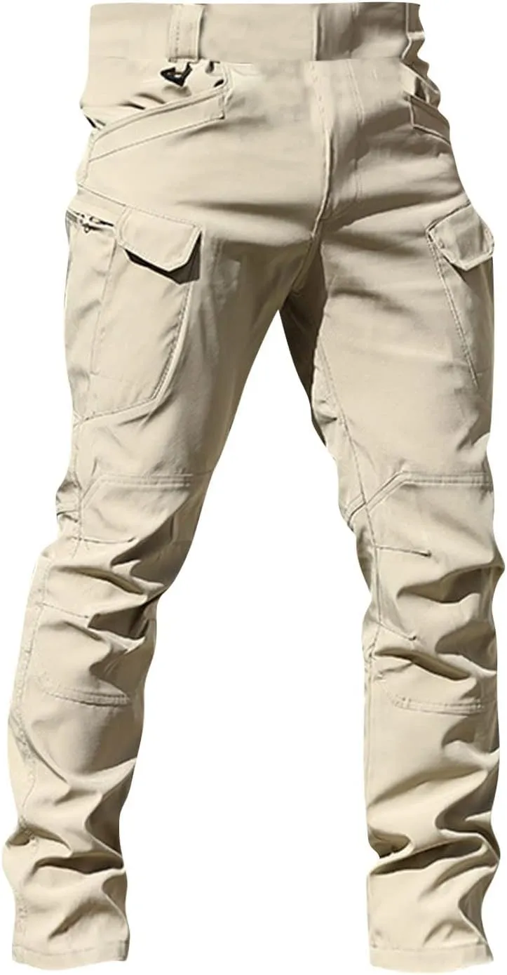 XIAXOGOOL Cargo Pants Men Baggy Sweatpants Mens Tactical Pants Stretch Camo Pant Pocket Hiking Workout Athletic Pants Outdoor