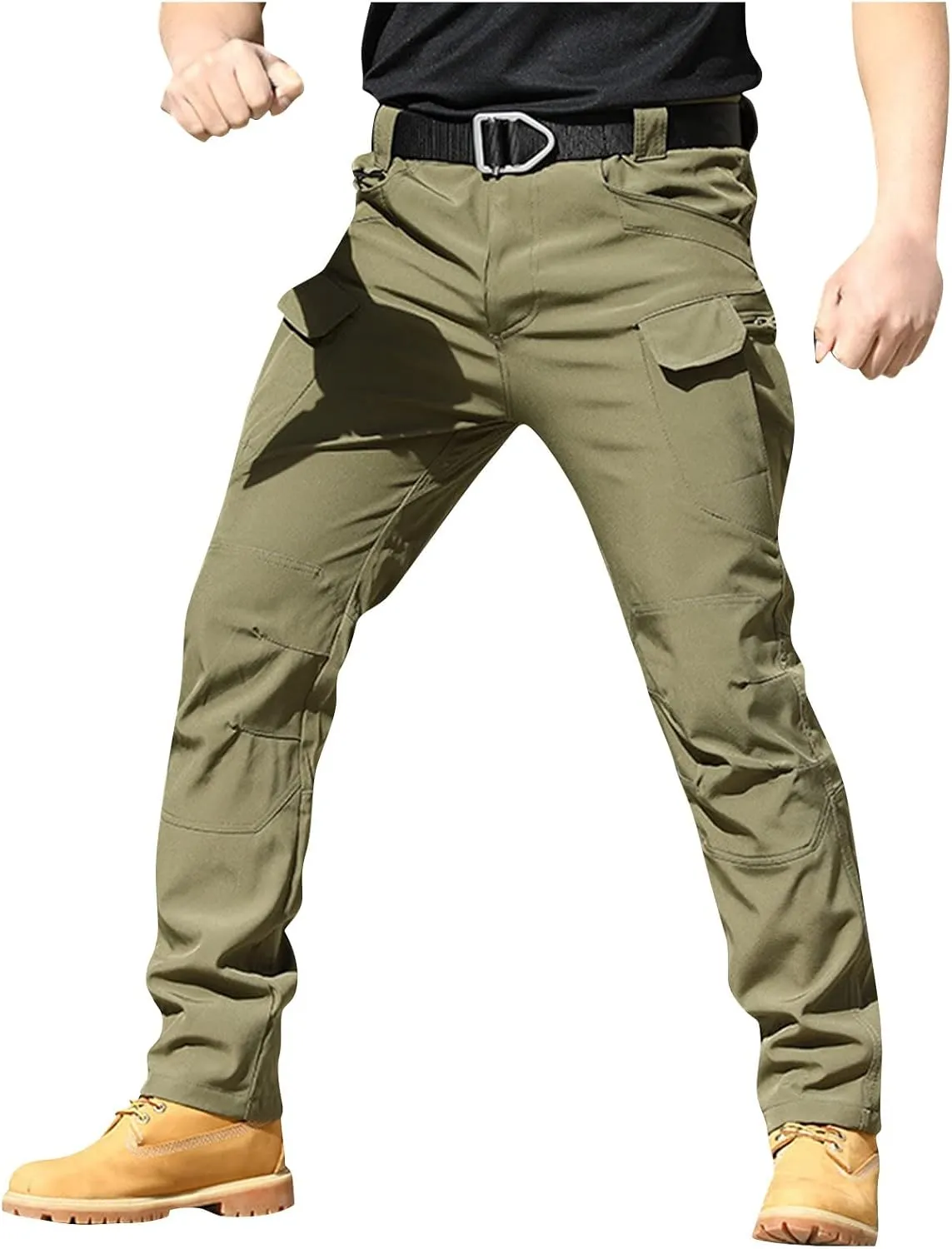 XIAXOGOOL Cargo Pants Men Baggy Sweatpants Mens Tactical Pants Stretch Camo Pant Pocket Hiking Workout Athletic Pants Outdoor
