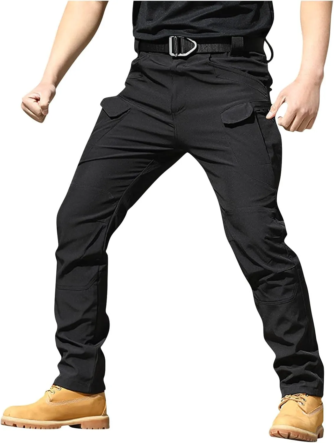 XIAXOGOOL Cargo Pants Men Baggy Sweatpants Mens Tactical Pants Stretch Camo Pant Pocket Hiking Workout Athletic Pants Outdoor